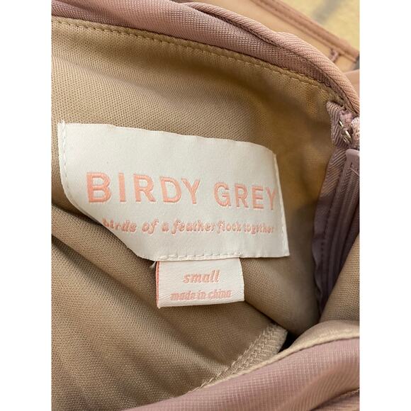 Birdy Grey Ryan Bridemaid Dress Mesh Mauve S - Picture 9 of 12